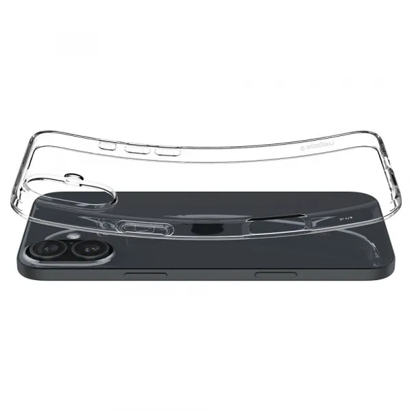 Spigen Liquid Crystal kryt na mobil, iPhone 16 Plus, Crystal Clear