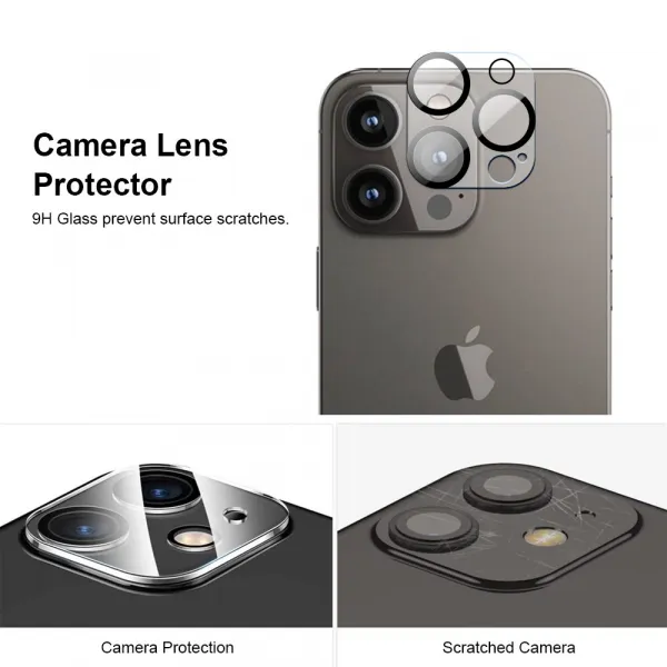 JP Full Pack Tvrdených skiel, 2x 3D sklo s aplikátorom + 2x sklo na šošovku, iPhone 16 Pro Max
