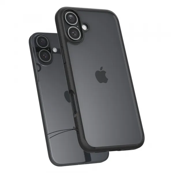 Spigen Ultra hybrid kryt na mobil, iPhone 16, čierny