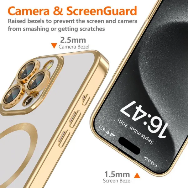 Tech-Protect MagFlex MagSafe iPhone 16 Pro Max, lesklá zlatá