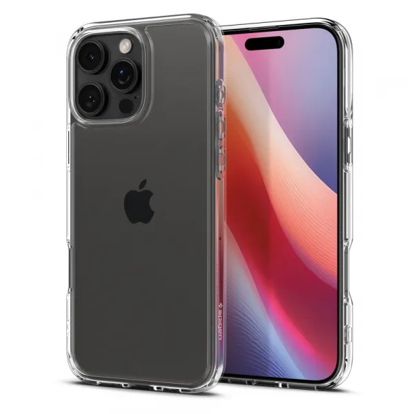 Spigen Ultra hybrid kryt na mobil, iPhone 16 Pro, číry