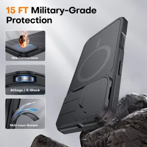 JP CamProtection MagSafe obal s 4.5M SGS certifikátom, iPhone 16, čierny