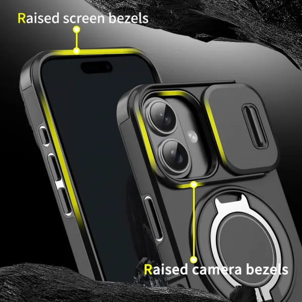 Camslide Stand obal, iPhone 16 Plus, ružový