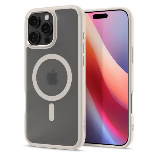 Spigen Ultra Hybrid Mag s MagSafe, iPhone 16 Pro, frost natural titanium