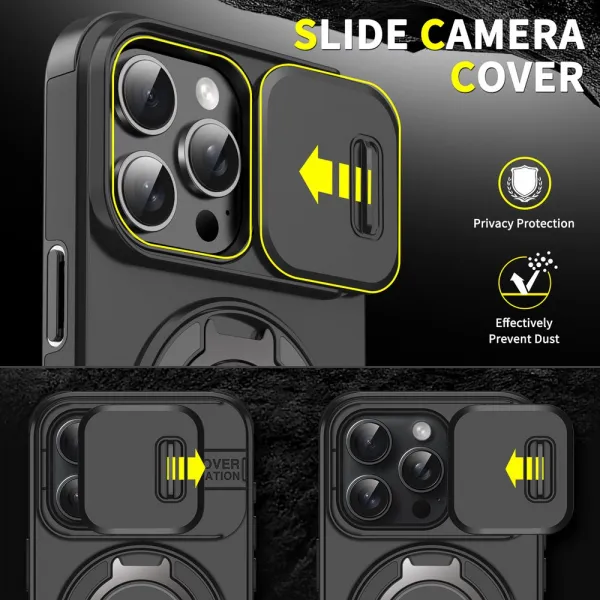 Camslide Stand obal, iPhone 16 Pro, ružový
