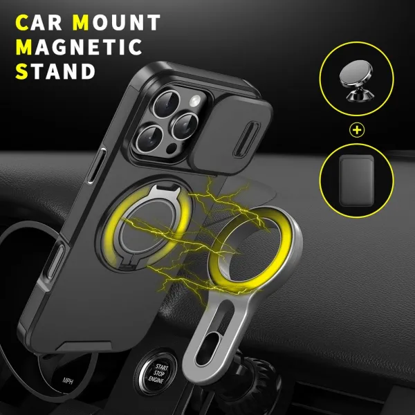 Camslide Stand obal, iPhone 16 Pro, ružový