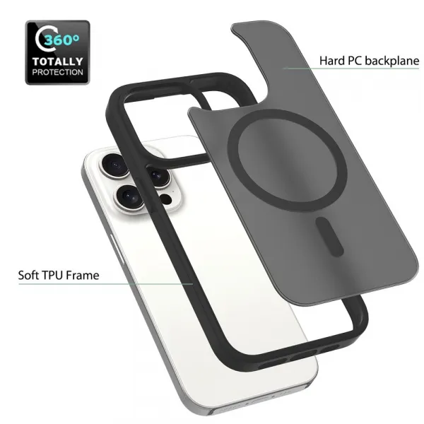 JP MagFit Colour MagSafe obal s N52 magnetom, iPhone 15 Pro, biely