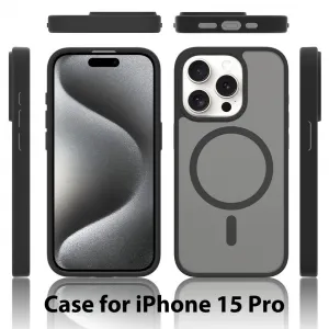 JP MagFit Colour MagSafe obal s N52 magnetom, iPhone 15 Pro, biely