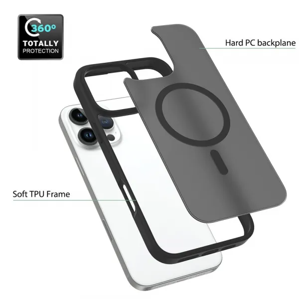 JP MagFit Colour MagSafe obal s N52 magnetom, iPhone 16 Pro Max, biely