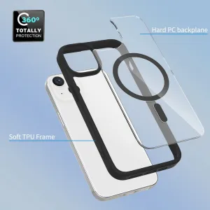 JP MagFit Clear MagSafe obal s N52 magnetom, iPhone 13 / 14, modrý