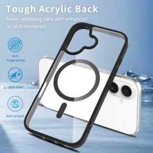 JP MagFit Clear MagSafe obal s N52 magnetom, iPhone 16, modrý