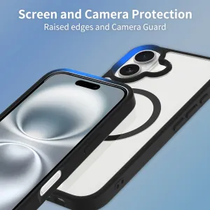 JP MagFit Clear MagSafe obal s N52 magnetom, iPhone 16, modrý