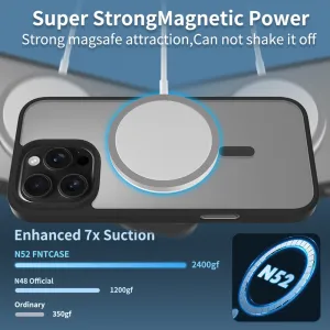 JP MagFit Clear MagSafe obal s N52 magnetom, iPhone 16 Pro Max, modrý