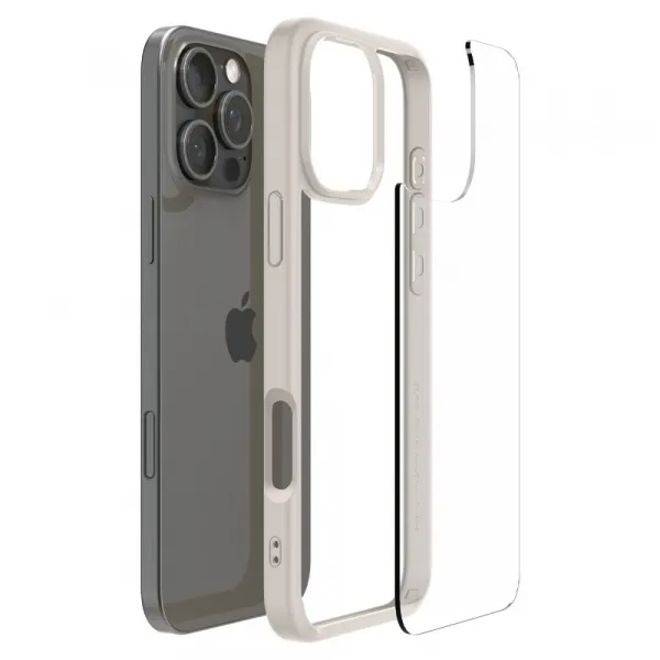 Spigen Ultra hybrid kryt na mobil, iPhone 16 Pro Max, natural titanium