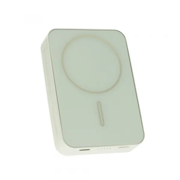 Metal Magsafe bezdrôtová Powerbanka so stojanom, 5000mAh, PD20W, biela