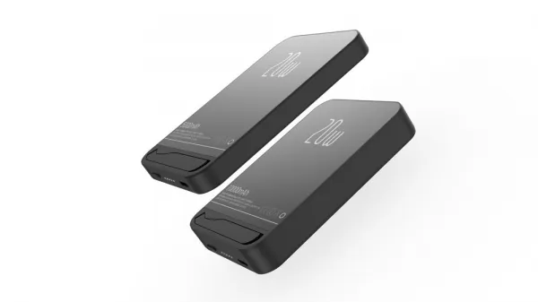 Metal Magsafe bezdrôtová Powerbanka so stojanom, 5000mAh, PD20W, biela