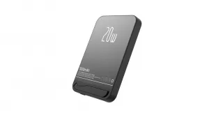 Metal Magsafe bezdrôtová Powerbanka so stojanom, 5000mAh, PD20W, biela