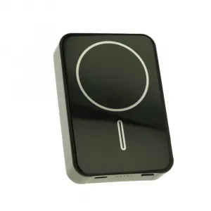 Metal Magsafe bezdrôtová Powerbanka so stojanom, 10000mAh, PD20W, čierna
