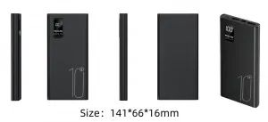 Powerbanka 10000mAh, PD 22,5 W, QC3.0, biela