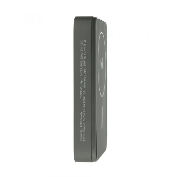 Ultraslim Magsafe bezdrôtová powerbanka, 10000mAh, PD20W, Quick Charge, sivá