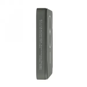 Ultraslim Magsafe bezdrôtová powerbanka, 10000mAh, PD20W, Quick Charge, sivá