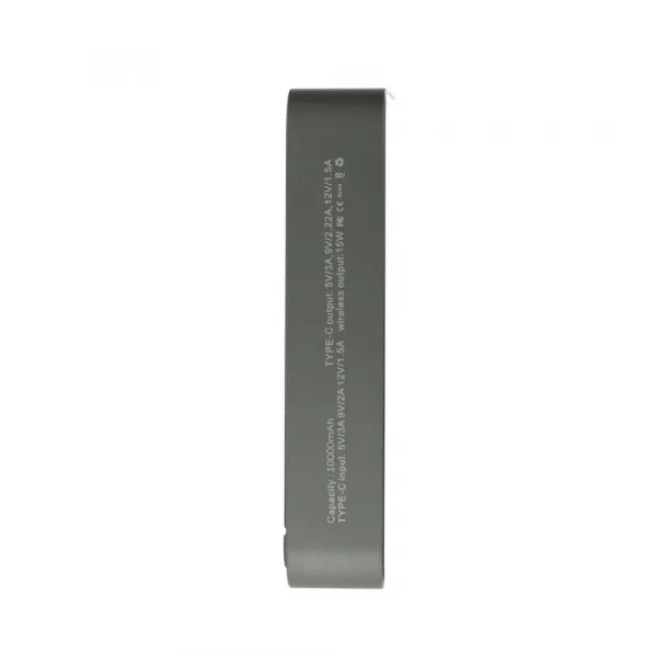 Metal Magsafe bezdrôtová Powerbanka so stojanom, 10000mAh, PD20W, sivá
