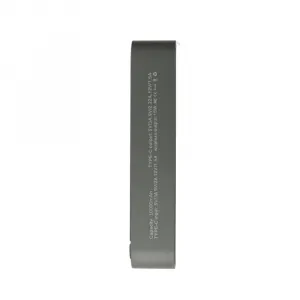 Metal Magsafe bezdrôtová Powerbanka so stojanom, 10000mAh, PD20W, sivá