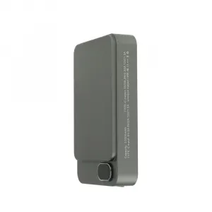 Metal Magsafe bezdrátová powerbanka s displejem, 10000mAh, QC, PD20W, šedá