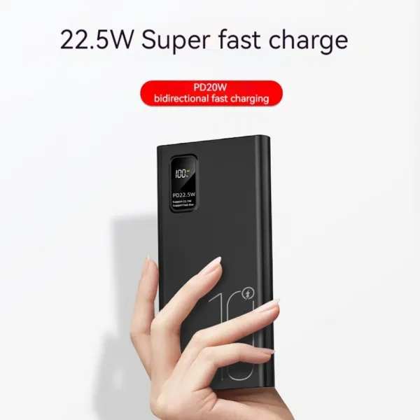 Powerbanka 10000mAh, PD 22,5 W, QC3.0, biela