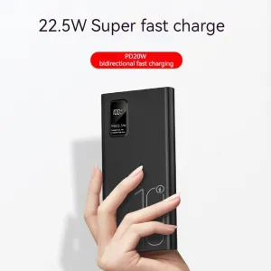 Powerbanka 10000mAh, PD 22,5 W, QC3.0, biela