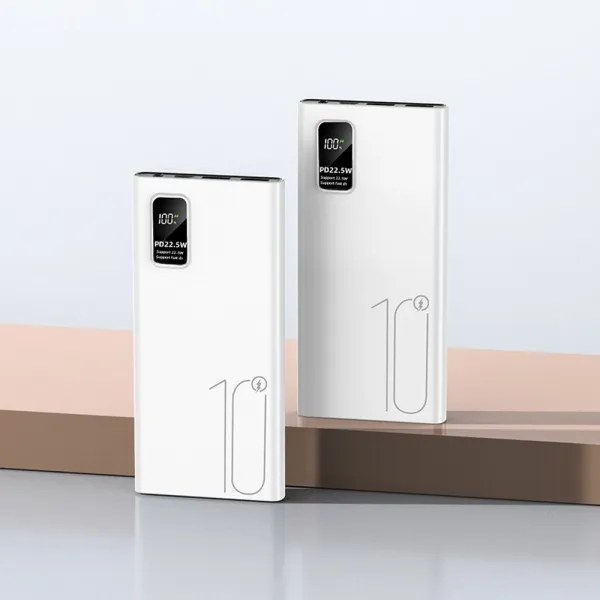 Powerbanka 10000mAh, PD 22,5 W, QC3.0, biela