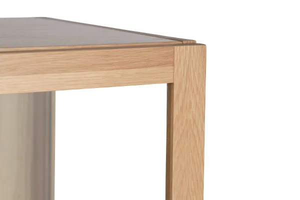 Furniria Dizajnová vitrína Dallan 190 cm prírodný dub