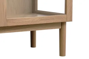 Furniria Dizajnová vitrína Dallan 190 cm prírodný dub