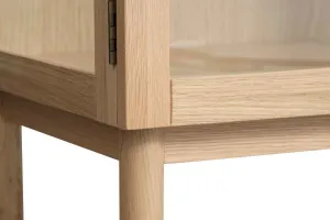Furniria Dizajnová vitrína Dallan 190 cm prírodný dub