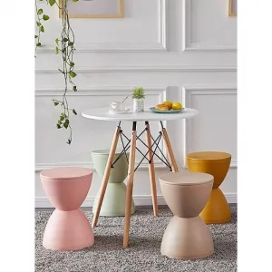 Taburet, zelená, plast, ABRAM