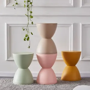 Taburet, zelená, plast, ABRAM