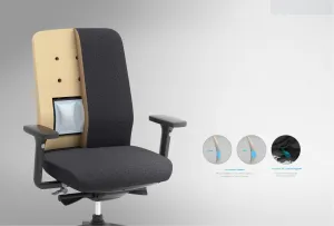 MERCURY Ergonomická kancelárska stolička OPTIMA čierna
