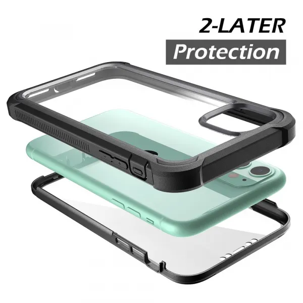 Dexnor 360 Clear obal iPhone 11, čierny