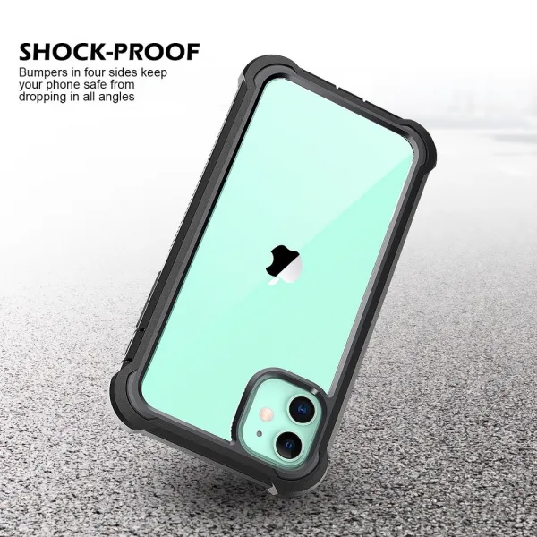 Dexnor 360 Clear obal iPhone 11, čierny