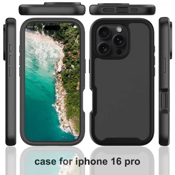 JP Defense360 obal, iPhone 16 Pro, čierny