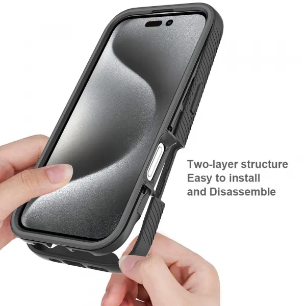 JP Defense360 obal, iPhone 16 Pro, čierny