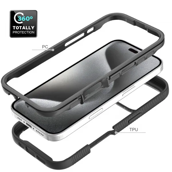 JP Defense360 obal, iPhone 16 Pro, čierny