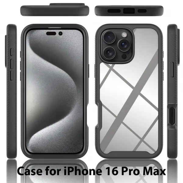 JP Defense360 obal, iPhone 16 Pro Max, čierny