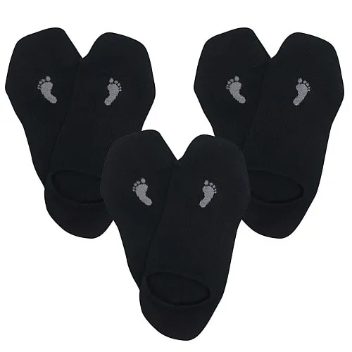 3PACK ponožky VoXX čierné (Barefoot sneaker) M