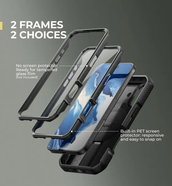 Dexnor MagSafe 360 Kickstand Camprotector obal iPhone 16, čierny