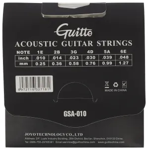 Guitto GSA-010 Acoustic Guitar Strings 10-48