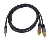 Kábel PREMIUMCORD, Jack 3.5mm-2xCINCH M/M 3m
