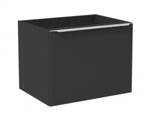 Comad Závěsná skříňka SantaFe Domi s deskou a umyvadly 140 cm černá
