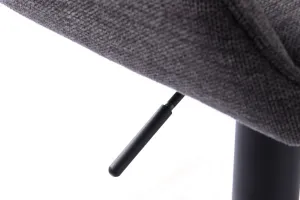 Furniria Dizajnová barová stolička Jadwiga tmavosivá