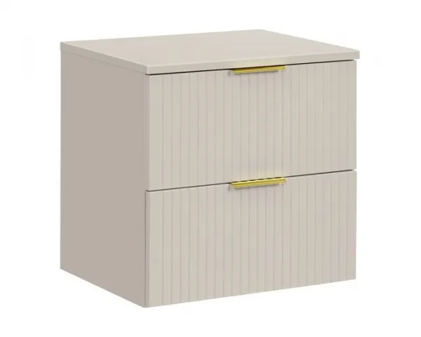 Comad Kúpeľňová zostava Adele Cashmere s doskou a skrinkami 60 cm kašmírová
